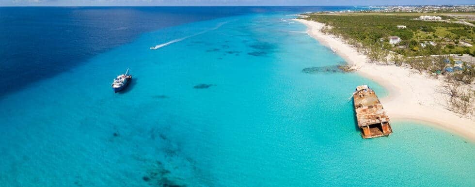 Vacation Travel Innovation Reviews highlights shipwreck exploration as one of the distinctive marine experiences available around Turks and Caicos.